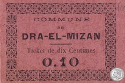 Dra -El-Mizan 2b 10 Centimes 1917