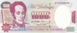 1.000 Bolívares  Banco Central de Venezuela 	 06.08.1998  Unc Pick 76d