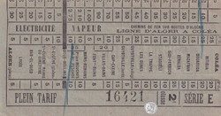 Ticket tramway d'Alger début XXe "Tramways / Chemins de Fer sur routes d'Algérie Arlatte