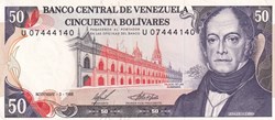 50 Bolívares  Banco Central de Venezuela 03.11.1988 Unc Pick 65b