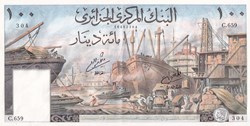 1964  Pick125a    100 د.ج - Dinar algérien SPL