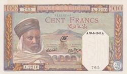 1945 Pick 85 100 Franc algérien 765 Unc