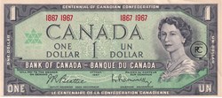 1967  Pick84a  1 $ - Dollar canadien  sup