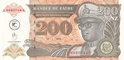 1994  Pick61a   200 NZ - Nouveau zaïre zaïrois  Unc