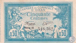 141-4 -10/11/1915 Oran 50 Cts - Série II - Cdc
