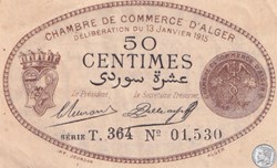 137-9-13/1/1915 Alger 50 cts Cdc.(7)