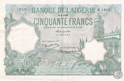 1936  Pick80    50 Franc algérien Sup++