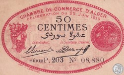137-11-25/6/1919 Alger 50 cts Cdc.(4)