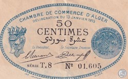 137-8-13/1/1915 Alger 50 cts Cdc. (3)