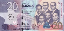 2015 Pick40f 20 GH₵ - Cedi ghanéen Unc