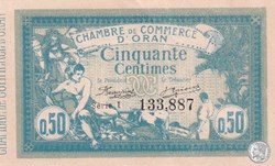 141-4 -10/11/1915 Oran 50 Cts - Série I - Cdc