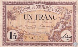 141-33- 18/1/1922 Oran 1 Franc Cdc