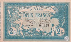 141.14 -10/11/1915 Oran 2 Francs Série IV Cdc