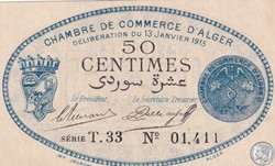 137-8-13/1/1915 Alger 50 cts Cdc. (9)