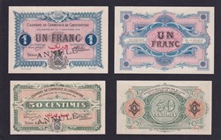 140-11- 7/11/1916 Constantine 1 Franc et 50 centimes Cdc Séries ANNULÉ