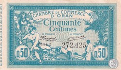 141-4 -10/11/1915 Oran 50 Cts - Série I - Cdc