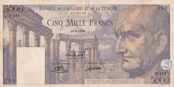 1950 5 000 F - Franc tunisien Pick30a.3