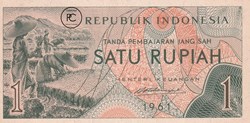1961 Pick78 1 Rp - Rupiah Unc