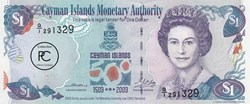 2003 Pick30a  Q1  1 $ - Dollar des Îles Caïmans Unc