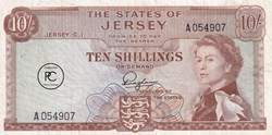 1963  Pick7a   10 s - Shilling de Jersey  TTB
