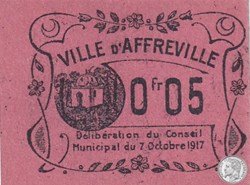 Affreville 1 - 0,05 franc - 07/10/1917
