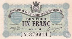 140-2- 1/5/1915 Constantine 1 Franc Cdc Séries A