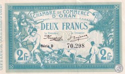 141.3-12/5/1915 Oran 2 Francs Série D Cdc