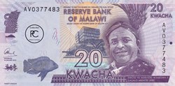 2015 Pick63b 20 MK - Kwacha malawien Unc