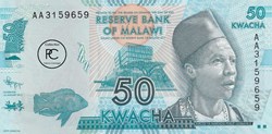 2012 Pick58a 50 MK - Kwacha malawien Unc