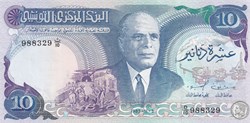 1983 Pick80 10 د.ت - Dinar tunisien Unc