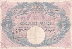 1925 Pick64g.3 50 ₣ - Franc français TTB