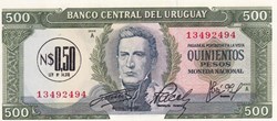 1975 Pick 54 0,50 Nuevos Pesos Banco Central del Uruguay Unc