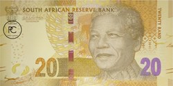 2016 Pick 139b 20 Rand South African Reserve Bank signature: Kganyago Unc