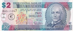 2007 Pick-66a 2 Bds$ - Dollar barbadien Unc