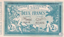 141.14 -10/11/1915 Oran 2 Francs Série IV Cdc