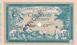 141-6-10/11/1915 Oran 50 Cts - Série Annule - Cdc