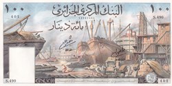 1964  Pick125a    100 د.ج - Dinar algérien Unc (4)