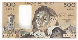 500 Francs Pascal 6.8.1992 Y .395 Neuf
