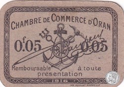 141-48-1916 Oran 5 Cts Cdc