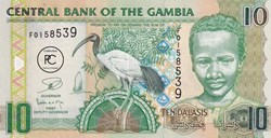 2013 Pick26c 10 D - Dalasi gambien Unc