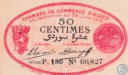 137-11-25/6/1919 Alger 50 cts Cdc.(3)