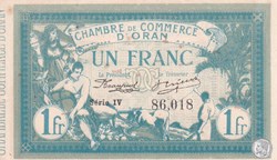 141-8-10/11/1915 Oran 1 Franc Série V Cdc