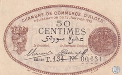 137-9-13/1/1915 Alger 50 cts Cdc.(3)
