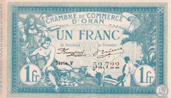 141-8-10/11/1915 Oran 1 Franc Série V Cdc