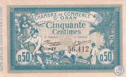 141-4 -10/11/1915 Oran 50 Cts - Série IV - Cdc