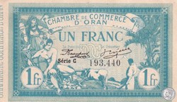141-2-12/5/1915 Oran 1 Franc Série C  Cdc