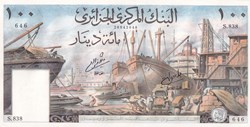 1964  Pick125a  Double Radar !  100 د.ج - Dinar algérien Unc
