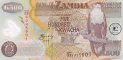 2008 Pick43f 500 ZK - Kwacha zambien Unc
