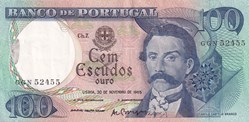 1965 Pick169a.11 100 $ - Escudo portugais Unc