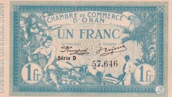 141-2-12/5/1915 Oran 1 Franc Série D Cdc
